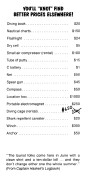 Outfitters Price List page 2