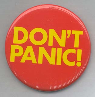 Don't Panic HHGTTG Name List Arthur & Ford & Trillian & Marvin